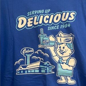 Culver's Gildan 40th Anniversary Graphic T-Shirt Limited Collector Fan 1984